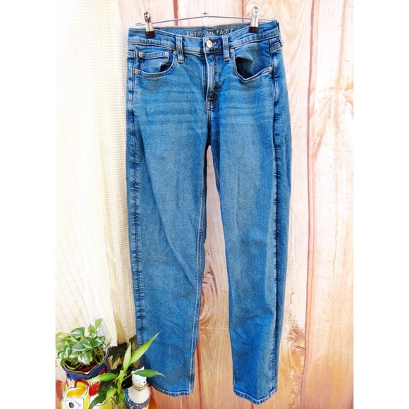 NEW American Eagle 90s Straight Long Denim Jeans - Picture 1 of 8